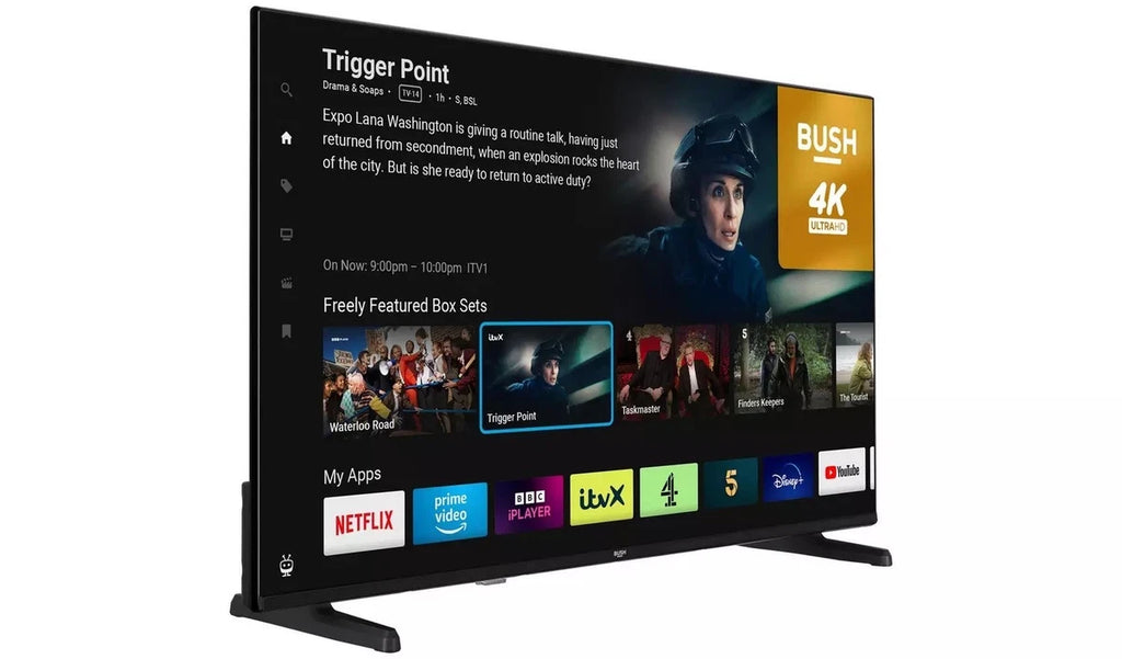 Win a Bush 43” 4K UHD HDR Freely Smart TV